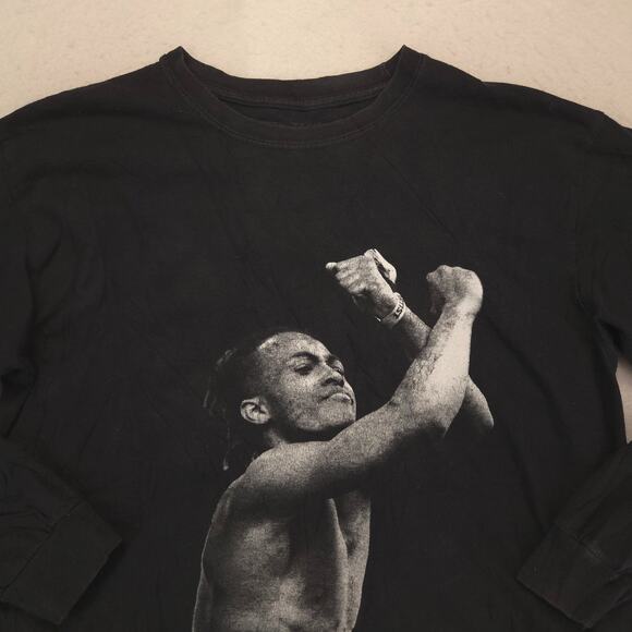 XXXtentacion Rap Graphic Crew Neck Long Sleeve T-Shirt Adult Mens Size L Black - Picture 1 of 9